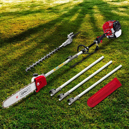 Giantz Pole Chainsaw Petrol 2 Stroke Tree Pruner Long Reach Saw 12 Inch Bar.