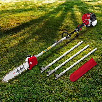 Giantz Pole Chainsaw Petrol 2 Stroke Tree Pruner Long Reach Saw 12 Inch Bar.