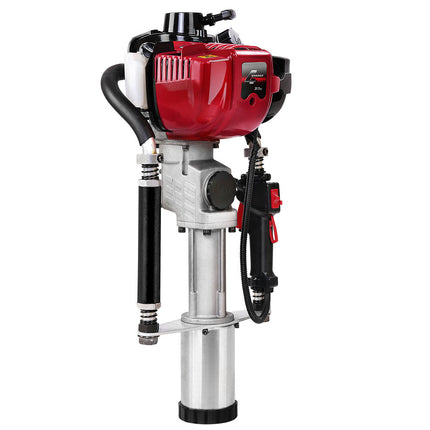 Giantz Petrol Post Driver 38CC 4-Stroke Rammer Pile Star Picket Fence Hole Drive Red.