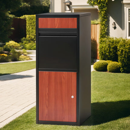 Gardeon Parcel Letterbox Drop Box Package Black.