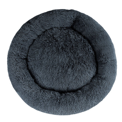i.Pet Pet Bed Dog Cat 110cm Calming Extra Large Soft Plush Dark Grey.