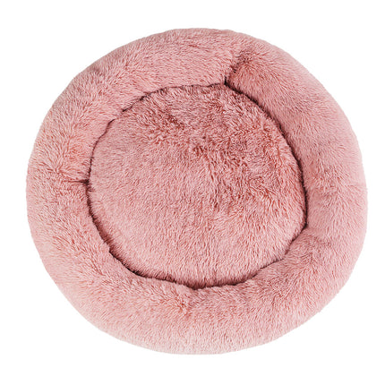 i.Pet Pet Bed Dog Cat 110cm Calming Extra Large Soft Plush Pink.