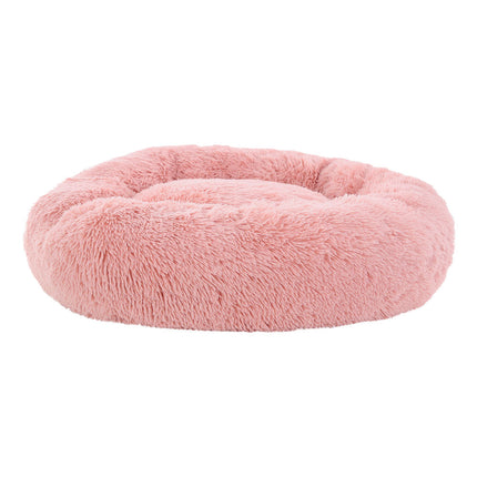 i.Pet Pet Bed Dog Cat 90cm Large Calming Soft Plush Pink.