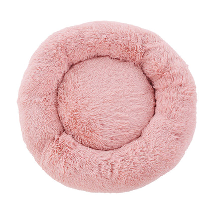 i.Pet Pet Bed Dog Cat 90cm Large Calming Soft Plush Pink.