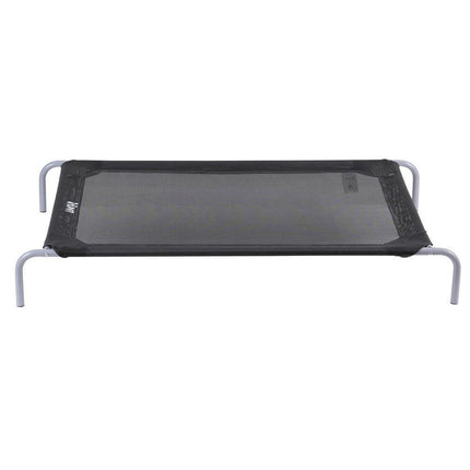 i.Pet Pet Dog Bed Elevated Trampoline Durable Raised Heavy Duty Large Dogs 90x137cm Black.