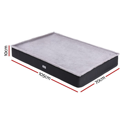 i.Pet Pet Bed Dog Cat Large Calming Soft Sofa Foam Cushion Washable Cover Grey.