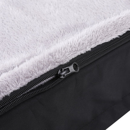 i.Pet Pet Bed Dog Cat Large Calming Soft Sofa Foam Cushion Washable Cover Grey.