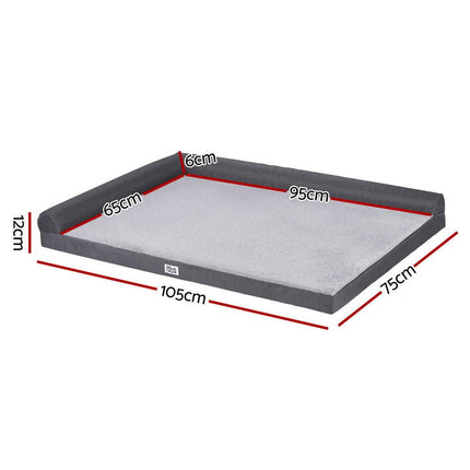 i.Pet Pet Bed Plush Soft Cushion Egg Crate Large Sofa Platform Removable Washable.