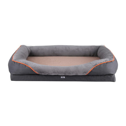 i.Pet Pet Bed Orthopedic Washable Dog Bed Plush Fleece Sofa Cushion Mat.