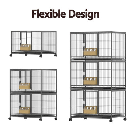 i.Pet Bird Cage Large Bird Cages Aviary Budgie Perch Cage Parrot Pet Stand Wheels.