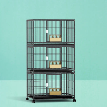 i.Pet Bird Cage Large Bird Cages Aviary Budgie Perch Cage Parrot Pet Stand Wheels.