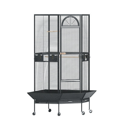 i.Pet Bird Cage Large Jumbo Aviary Budgie Perch Cage Parrot Stand Wheels Corner.