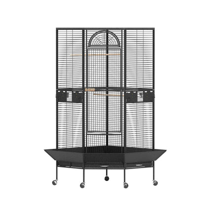 i.Pet Bird Cage Large Jumbo Aviary Budgie Perch Cage Parrot Stand Wheels Corner.