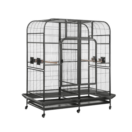 i.Pet Bird Cage Extra Large Aviary 185cm Pet Parrot Cage Castor Wheel Removable Divider.