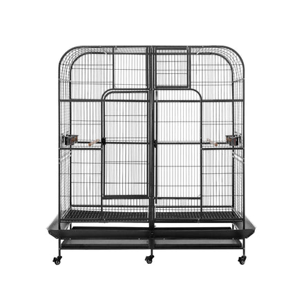 i.Pet Bird Cage Extra Large Aviary 185cm Pet Parrot Cage Castor Wheel Removable Divider.