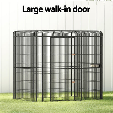 i.Pet Bird Cage Large Walk-in Aviary Budgie Perch Cage Parrot Pet Huge 203cm.