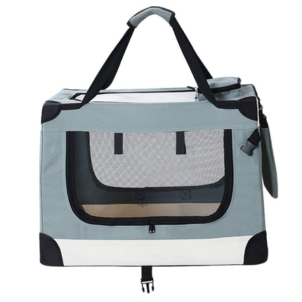 i.Pet Pet Carrier Soft Crate Dog Cat Travel 90x61CM Portable Foldable Car 2XL.