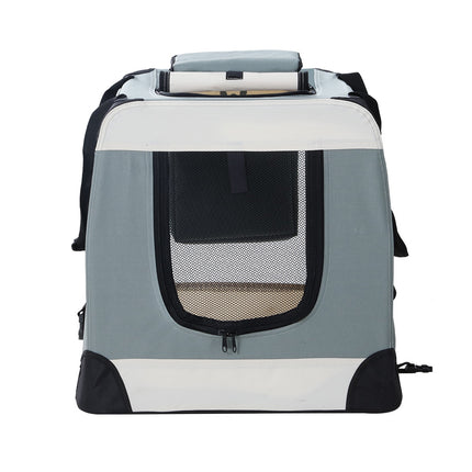 i.Pet Pet Carrier Soft Crate Dog Cat Travel 90x61CM Portable Foldable Car 2XL.