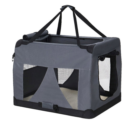 i.Pet Pet Carrier Soft Crate Dog Cat Travel 121x80CM Portable Foldable Car 4XL.