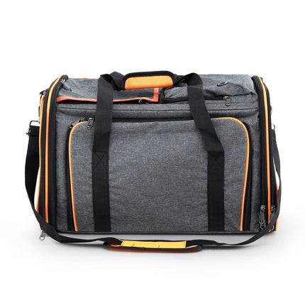 i.Pet Pet Carrier Bag Foldable Expandable Dog Cat Travel Cage Portable Car Kennel.