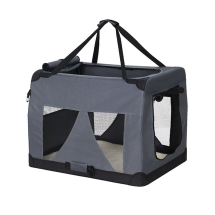 i.Pet Pet Carrier Soft Crate Dog Cat Travel 60x42CM Portable Foldable Car M.