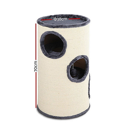 i.Pet Cat Tree 70cm Scratching Post Tower Scratcher Trees Wood Condo House Toys.