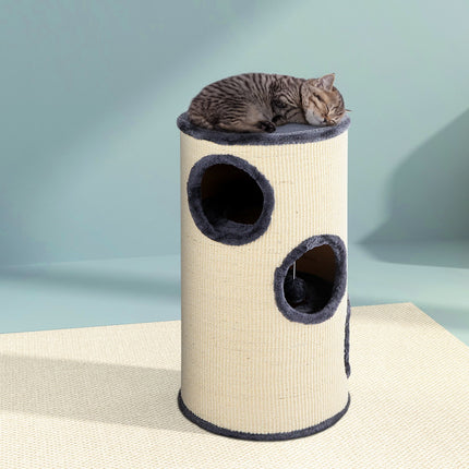 i.Pet Cat Tree 70cm Scratching Post Tower Scratcher Trees Wood Condo House Toys.