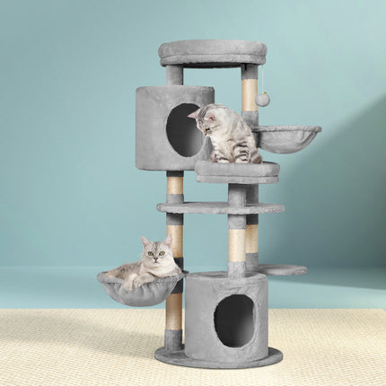 i.Pet Cat Tree 123cm Tower Scratching Post Scratcher Wood Condo House Bed Toys.