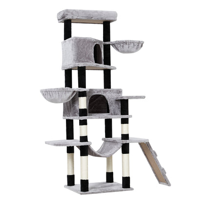 i.Pet Cat Tree 161cm Tower Scratching Post Scratcher Wood Condo House Play Bed.