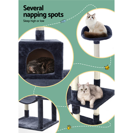 i.Pet Cat Tree 69cm Scratching Post Tower Scratcher Wood Condo Toys House Bed.