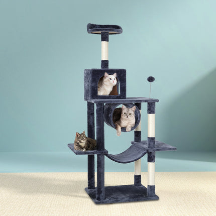 i.Pet Cat Tree 69cm Scratching Post Tower Scratcher Wood Condo Toys House Bed.