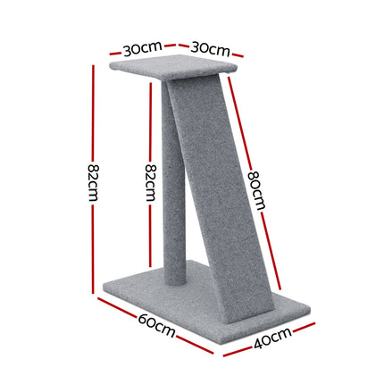 i.Pet Cat Tree 82cm Scratching Post Tower Scratcher Condo Trees Climb House.