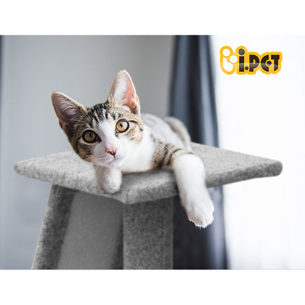 i.Pet Cat Tree 82cm Scratching Post Tower Scratcher Condo Trees Climb House.