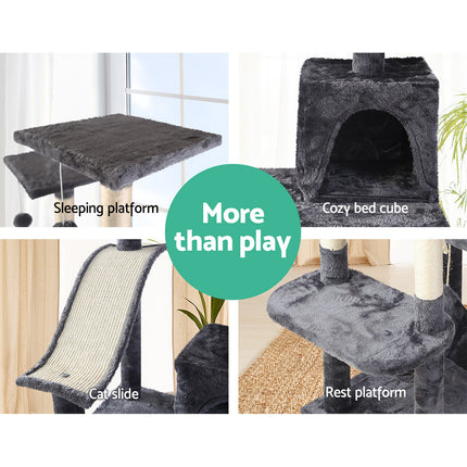 i.Pet Cat Tree 171cm Tower Scratching Post Scratcher Wooden Condo House Bed Toys.