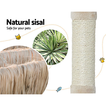 i.Pet Cat Tree 110cm Tower Scratching Post Scratcher Wood Condo House Bed Toys.