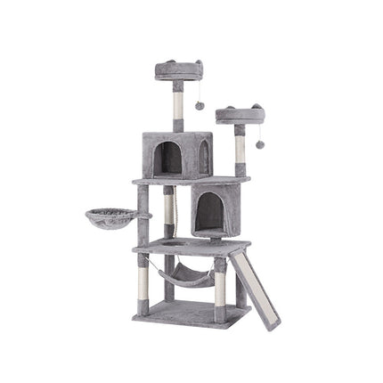 i.Pet Cat Tree Tower Scratching Post Scratcher 161cm Condo House Trees Grey.