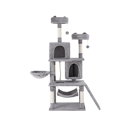 i.Pet Cat Tree Tower Scratching Post Scratcher 161cm Condo House Trees Grey.