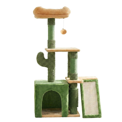 i.Pet Cat Tree Tower 101cm Scratching Post Furniture Scratcher House Green.