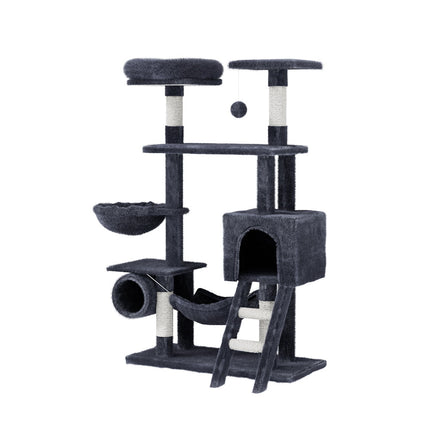 i.Pet Cat Tree 144cm Tower Scratching Post Scratcher Wood Condo Toys House Bed.