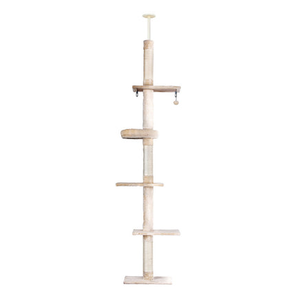 i.Pet Cat Tree 290cm Tower Scratching Cats Post Scratcher Floor to Ceiling Bed.