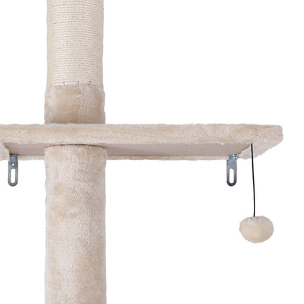 i.Pet Cat Tree 290cm Tower Scratching Cats Post Scratcher Floor to Ceiling Bed.