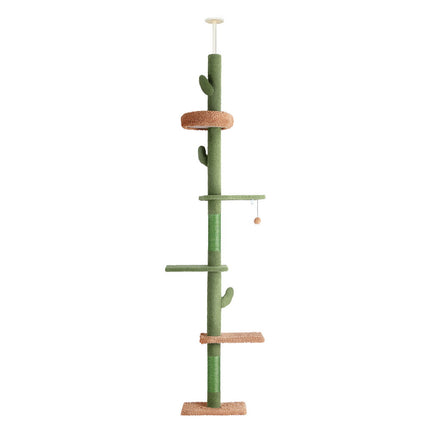 i.Pet Cat Tree Tower Scratching Post Scratcher Floor to Ceiling Cats Bed 290cm.