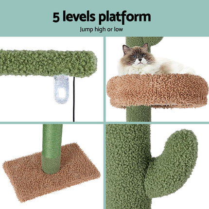 i.Pet Cat Tree Tower Scratching Post Scratcher Floor to Ceiling Cats Bed 290cm.