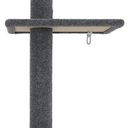 i.Pet Cat Tree 290cm Tower Scratching Post Scratcher Floor to Ceiling Cats Bed Grey.