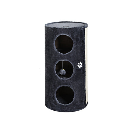 i.Pet Cat Tree Tower Scratching Post Scratcher 138cm Trees Condo House Grey.