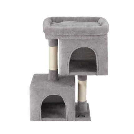 i.Pet Cat Tree 67cm Tower Scratching Post Trees Scratcher Condo House Light Grey.