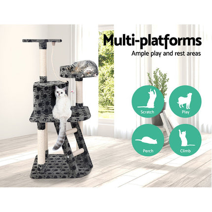 i.Pet Cat Tree 120cm Tower Scratching Post Scratcher Trees Bed Wood Condo Toys Bed.