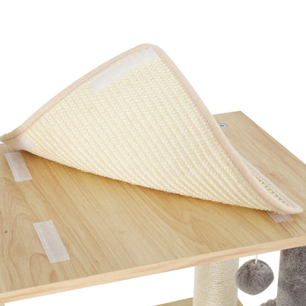 i.Pet Cat Tree 260cm Tower Scratching Post Scratcher Floor to Ceiling Cats Bed Dark Grey.