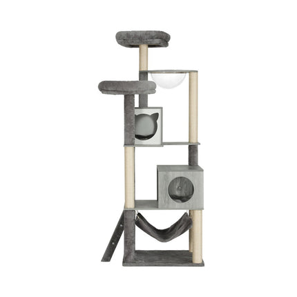 i.Pet Cat Tree 178cm Tower Scratching Post Scratcher Wood Bed Condo House Wooden Ladder.