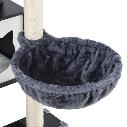 i.Pet Cat Tree Tower Scratching Post Scratcher 144cm Wood Bed Condo House Cabinet.